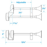 Seachoie 14561 12V Trumpet Horn