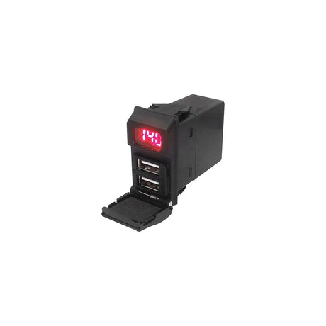 Seachoice 15079 Dual Socket USB with Voltmeter