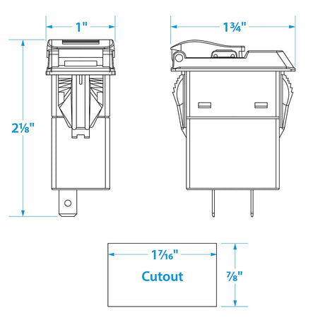 Seachoice 15079 Dual Socket USB with Voltmeter