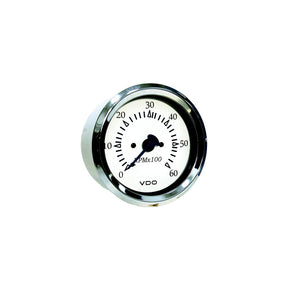 Seachoice 15151 Gauge, Chrome Bezel / White Face, Tachometer (Sterndrive)