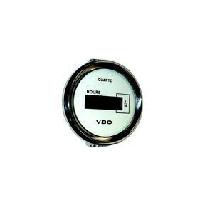 Digital Hourrmeter White & Chrome