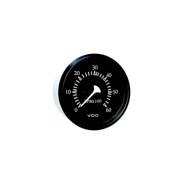 Seachoice 15241 Gauge, Black Bezel / Black Face, Tachometer (Sterndrive)