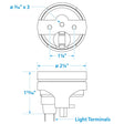 Seachoice 15501 Fuel Gauge Kit