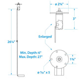 Seachoice 15501 Fuel Gauge Kit