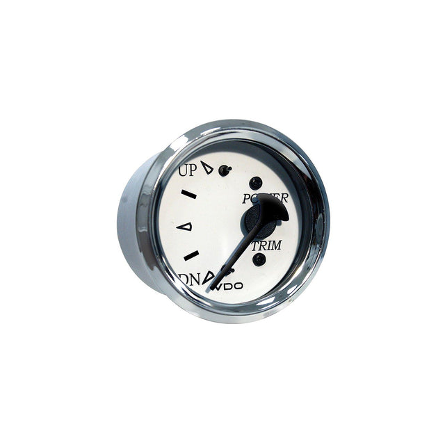 Seachoice 15621 Gauge, Chrome Bezel / White Face, Trim (Evinrude/Johnson)