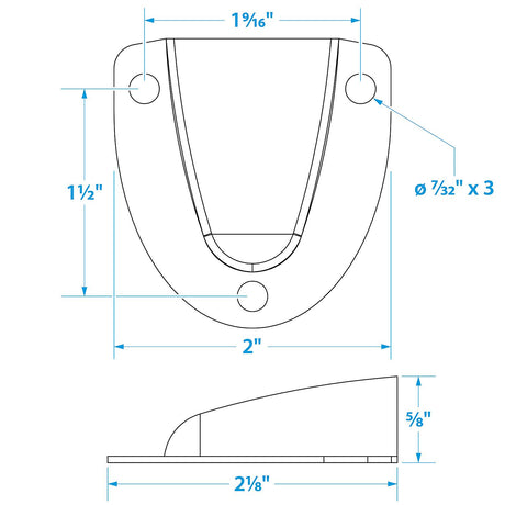 Seachoice 16131 Chrome Plated Brass Clam Shell Ventilator - 2" x 2-3/32" x 19/32"