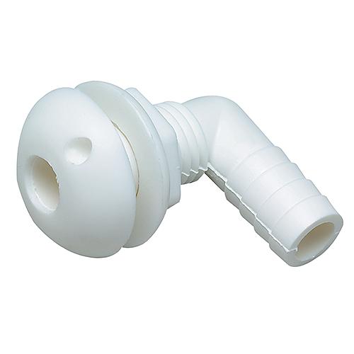 Seachoice 90 Degree Plastic Thru-Hull, White