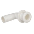 Seachoice 90 Degree Plastic Thru-Hull, One Nut Application, White