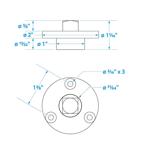 Seachoice Garboard Drain and Plug