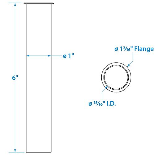 Seachoice Brass Drain Tube