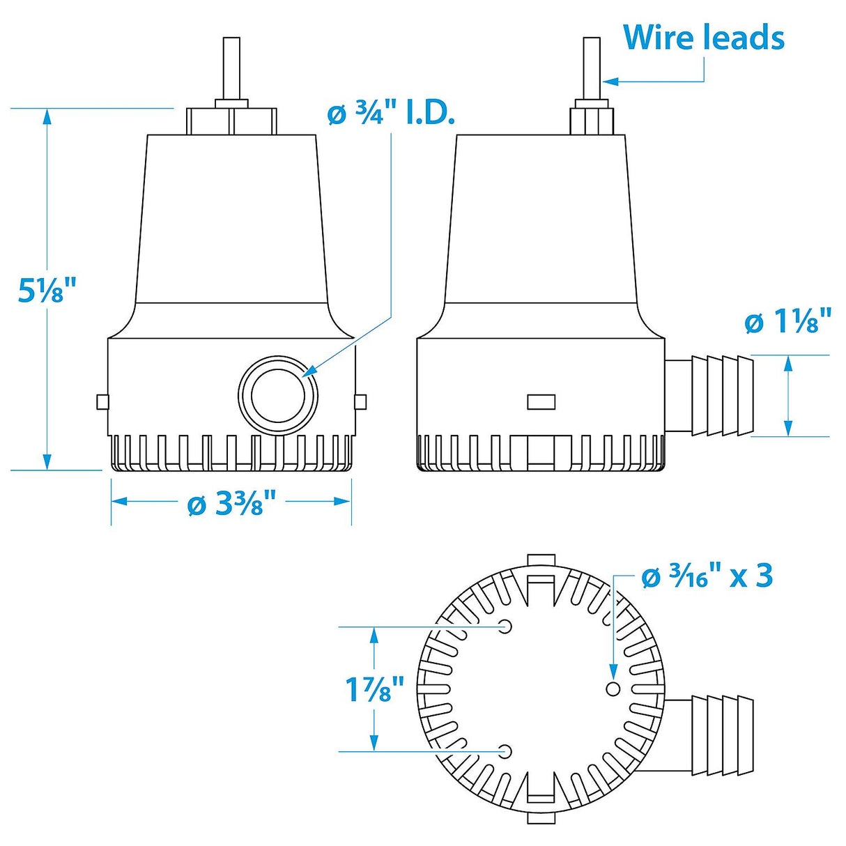 Seachoice 12V Bilge Pump