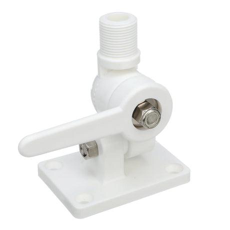 Seachoice 19501 Nylon Antenna Ratchet Mount, White