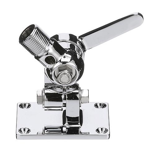Seachoice 19521 4-Way Antenna Ratchet Mount - Chrome Plated Brass