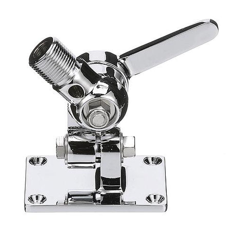 Seachoice 19521 4-Way Antenna Ratchet Mount - Chrome Plated Brass