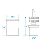 Seachoice 19811 PL259 & UG175 VHF Connector With Adapter