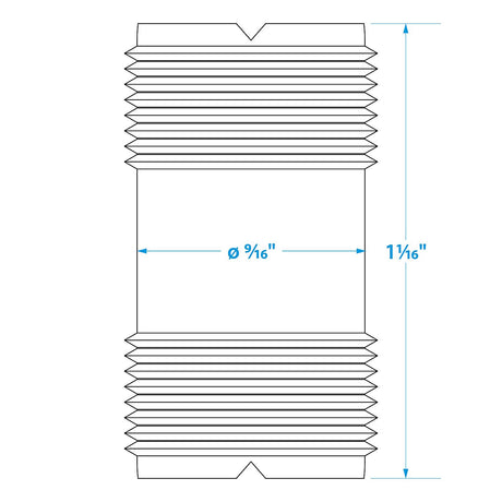 Seachoice 19851 PL258 Female VHF Antenna Double Connector