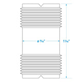 Seachoice 19851 PL258 Female VHF Antenna Double Connector