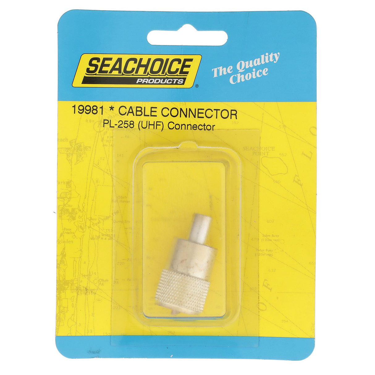Seachoice 19981 Antenna Connector - Silver Plated -  PL-258 (UHF)