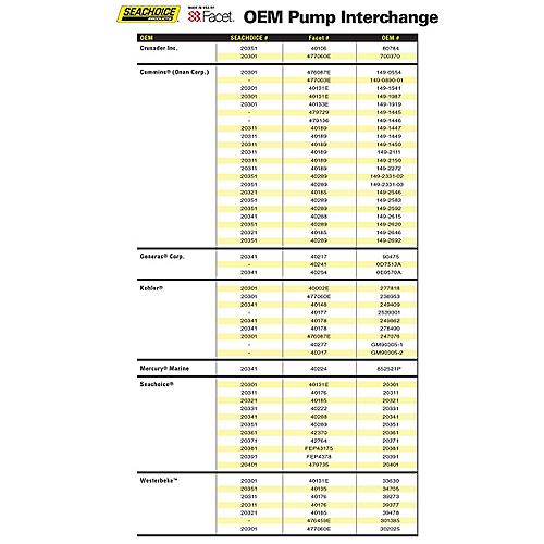 Seachoice 20311 12V Cube Electronic Fuel Pump Kit Includes 74 Micron Filter