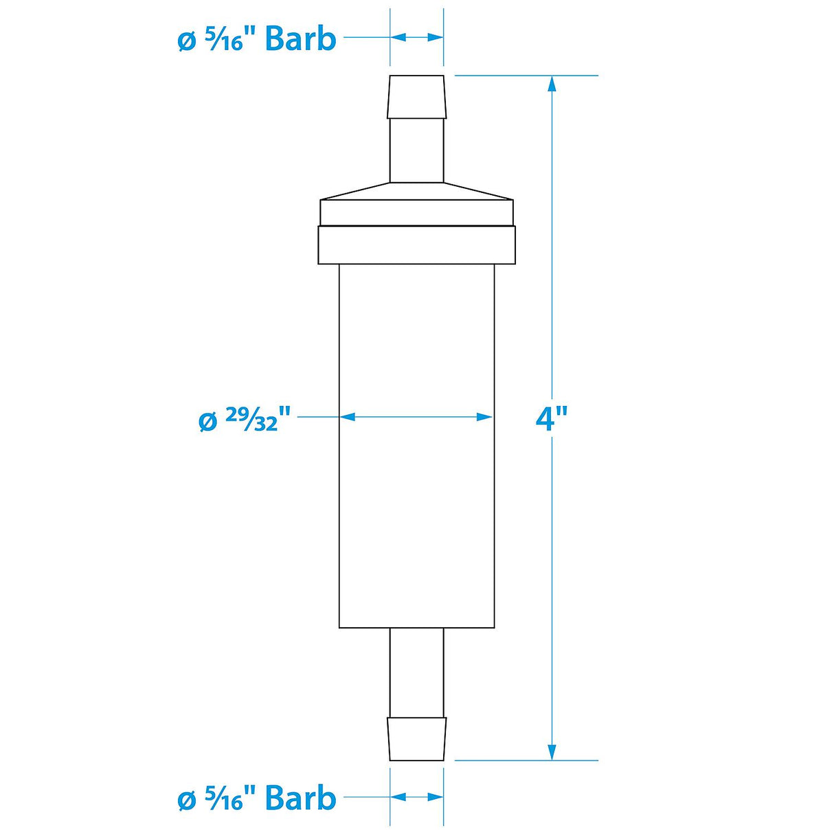 Seachoice 21111 In-Line Fuel Filter