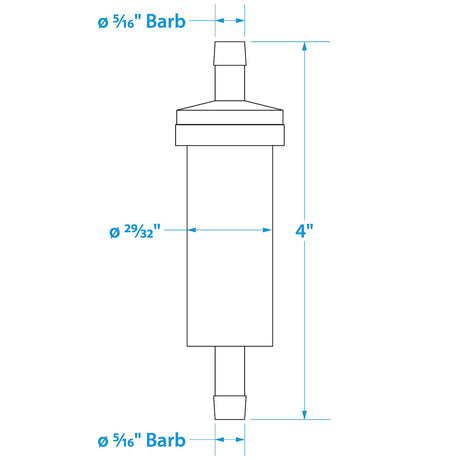Seachoice 21111 In-Line Fuel Filter