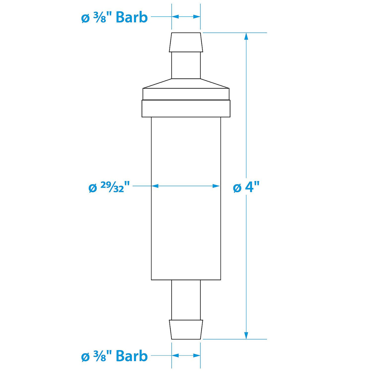 Seachoice 21121 In-Line Fuel Filter
