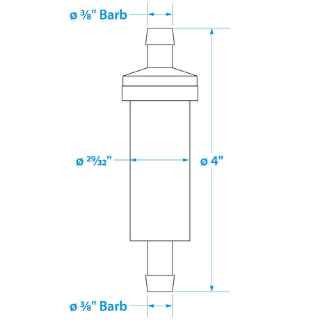 Seachoice 21121 In-Line Fuel Filter