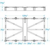 Seachoice 21951 Battery Tray w/Strap for Optima Batteries, 24/cs