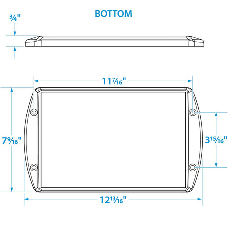 Seachoice Premium Battery Tray With Stainless Steel Hold Down Rods