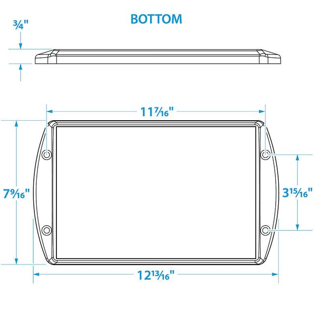 Seachoice Premium Battery Tray With Stainless Steel Hold Down Rods