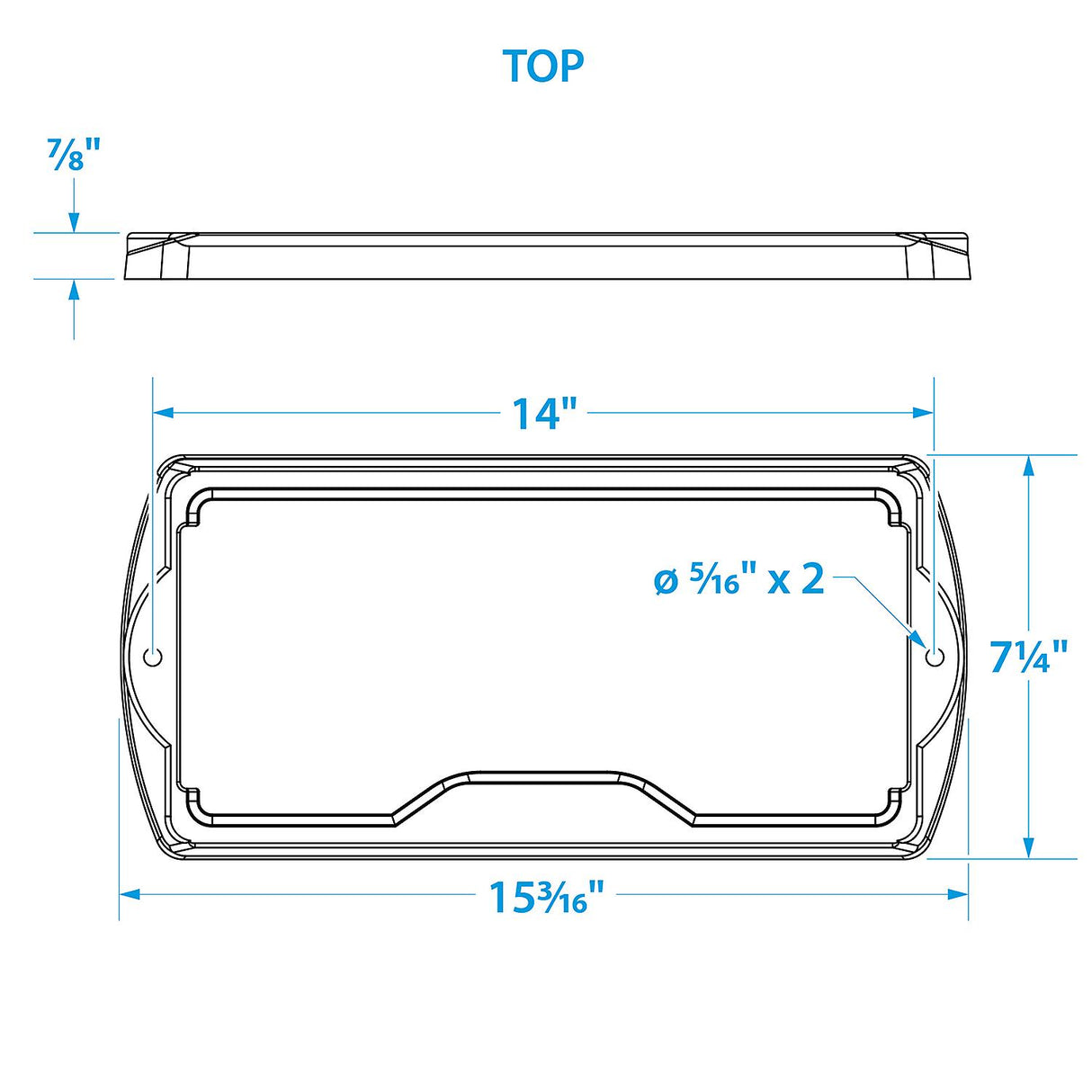 Seachoice Premium Battery Tray With Stainless Steel Hold Down Rods