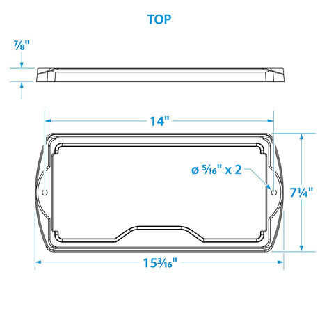 Seachoice Premium Battery Tray With Stainless Steel Hold Down Rods