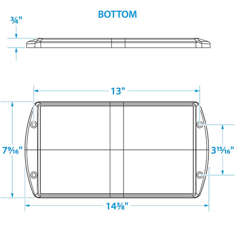 Seachoice Premium Battery Tray With Stainless Steel Hold Down Rods