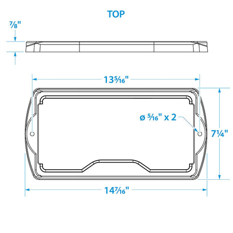 Seachoice Premium Battery Tray With Stainless Steel Hold Down Rods