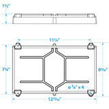 Seachoice 22041 Battery Tray With Stainless Steel Hold Down Rods