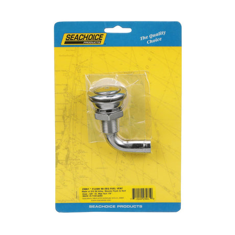 Seachoice 90 Degree Stainless Steel Flush Mount Fuel Vent for 5/8" Hose
