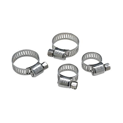 Seachoice Stainless Steel Hose Clamp Set (Includes 2 each of 1/2-29/32" and 11/16-1-1/4")