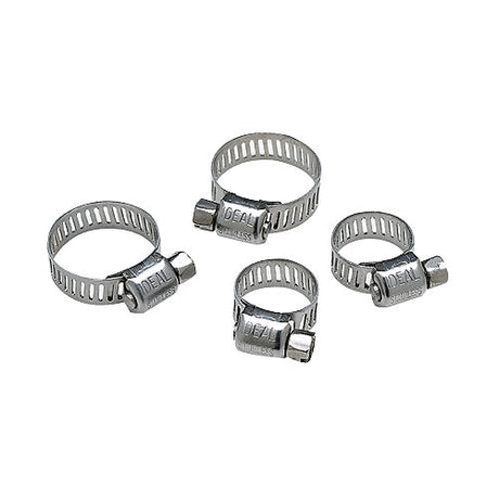 Seachoice Stainless Steel Hose Clamp Set (Includes 2 each of 1/2-29/32" and 11/16-1-1/4")