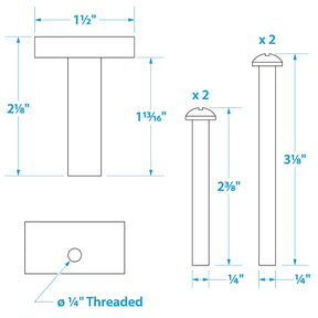 Seachoice Mounting Bolt and Isolator For Motorguide (Sold as Set of 4)