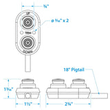 Seachoice Transom Trim Control