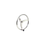 Seachoice Stainless Steel Sports Steering Wheel With Turning Knob
