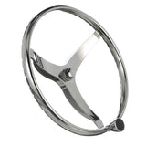 Seachoice Stainless Steel Sports Steering Wheel With Turning Knob