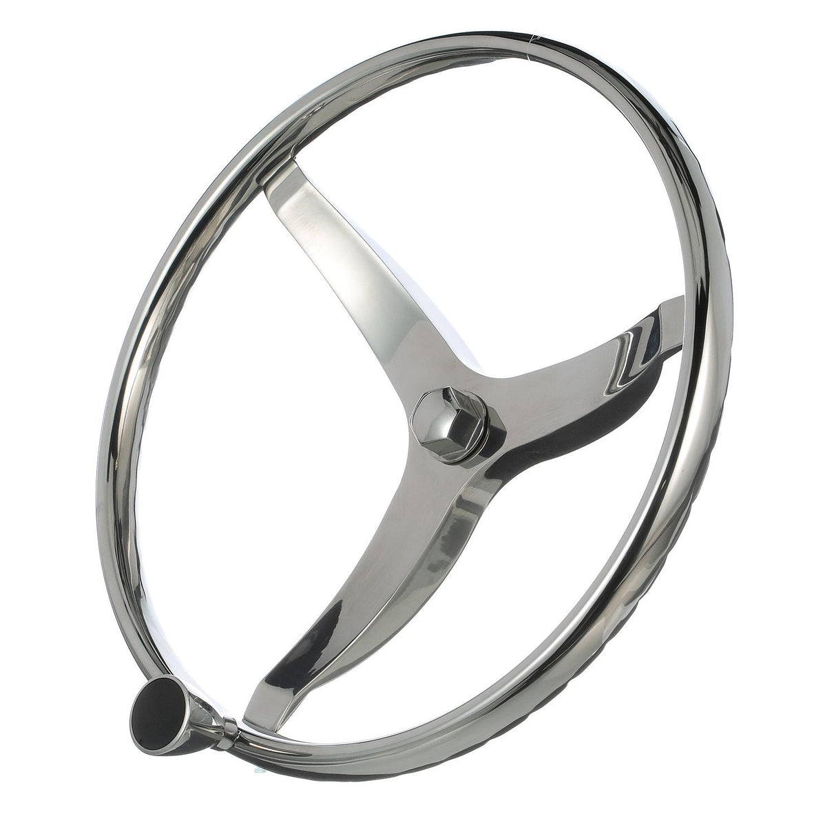 Seachoice Stainless Steel Sports Steering Wheel With Turning Knob