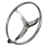 Seachoice Stainless Steel Sports Steering Wheel With Turning Knob