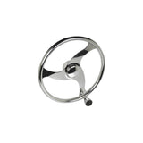 Seachoice 3 Spoke Stainless Steel Steering Wheel w/Turning Knob