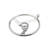 Seachoice 3 Spoke Stainless Steel Steering Wheel w/Turning Knob