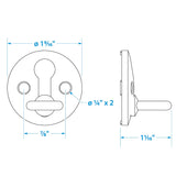 Seachoice 30121 Stainless Steel Fender Locks (2 Per Pack)
