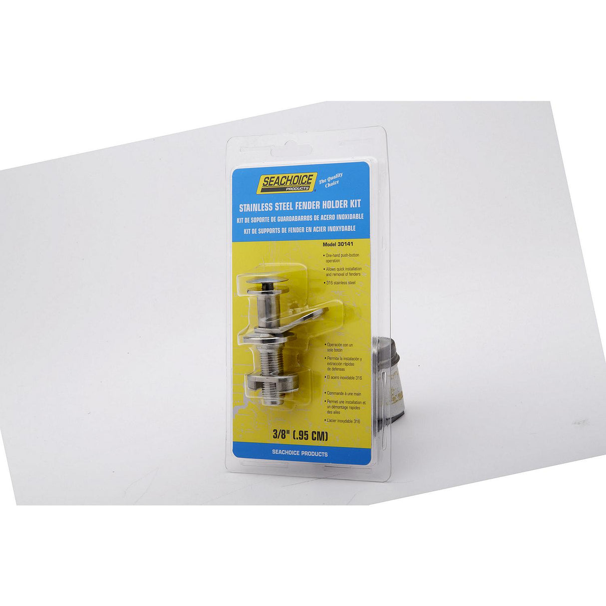 Seachoice 30141, Stainless Steel Fender Holder Kit, 3/8"