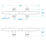 Seachoice Stainless Steel Hollow Base Cleat