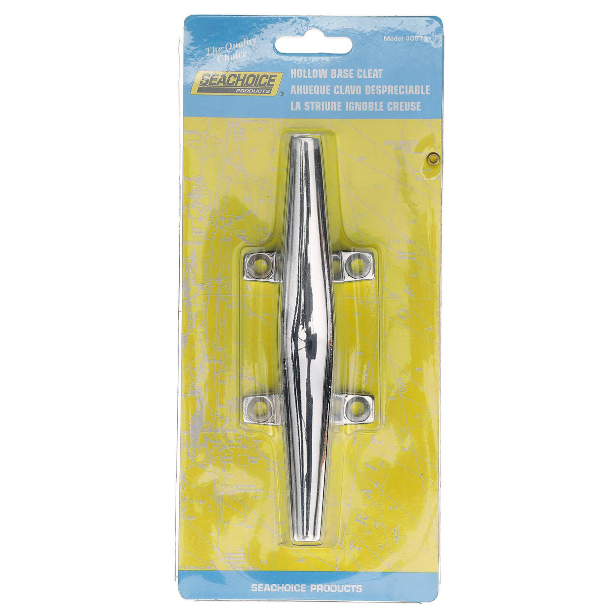 Seachoice Chrome Plated Zinc Hollow Base Cleat